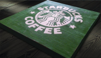 Интерьерная вывеска "Starbucks"