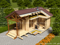 Разрез бани