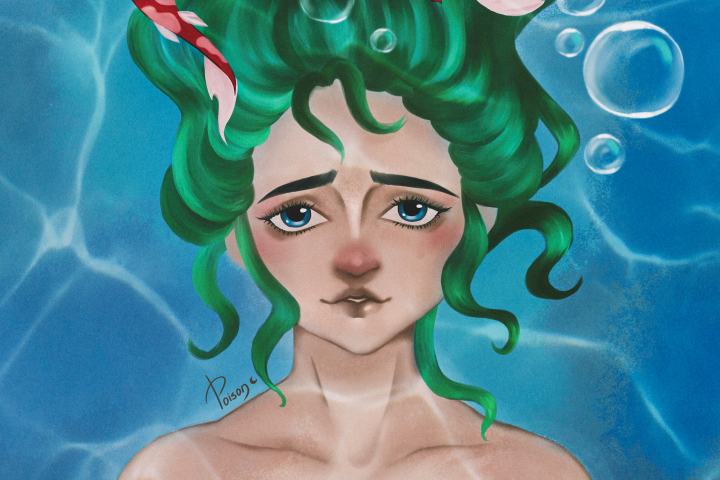 Under water