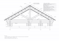 Жилой деревянный дом с баней (детально)