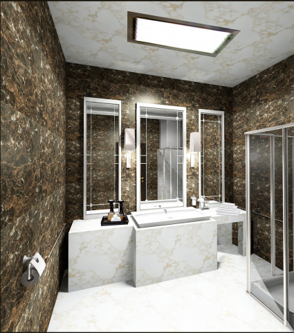 Дизайн квартиры "Меланжевый шик". Ар-деко