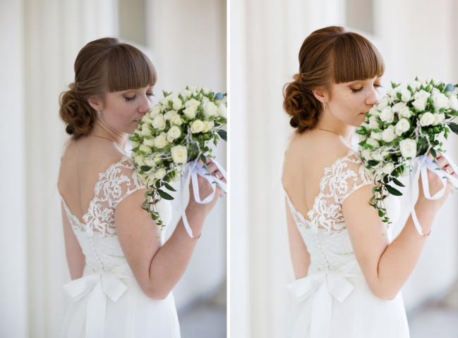 Обработка свадебного фото