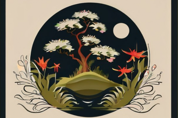 Логотип японского сада "Мрия"