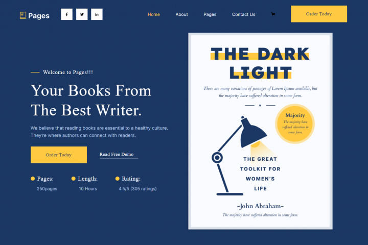 Лендинг "Pages"