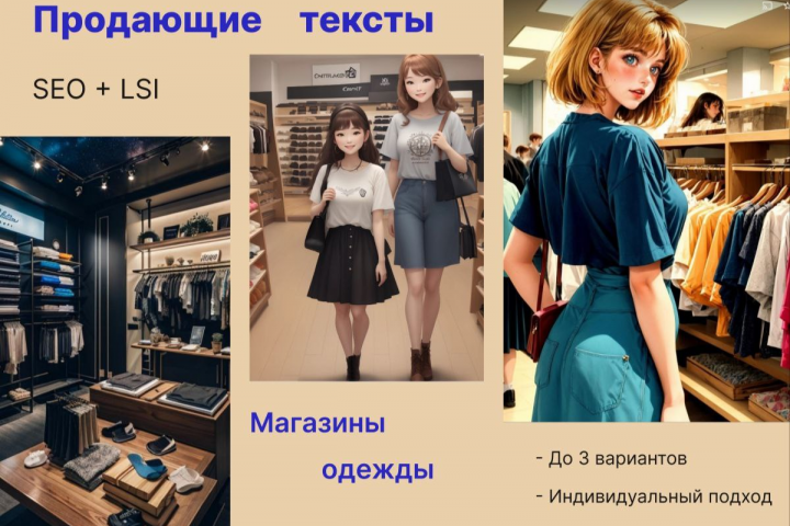 Продающие тексты. Магазины одежды.