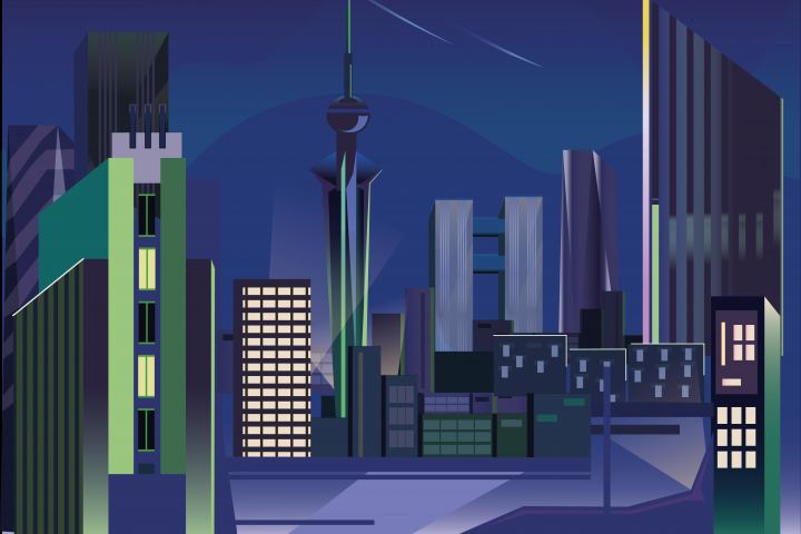 Ночной город