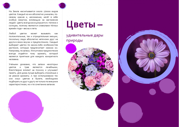 Текст для цветочного магазина