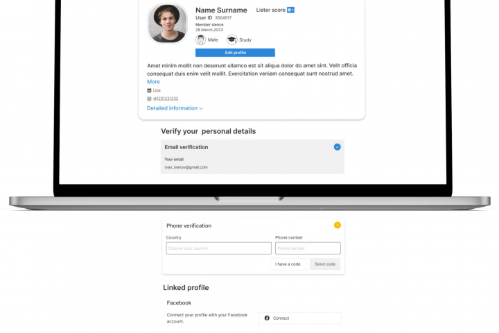 Редизайн личного кабинета