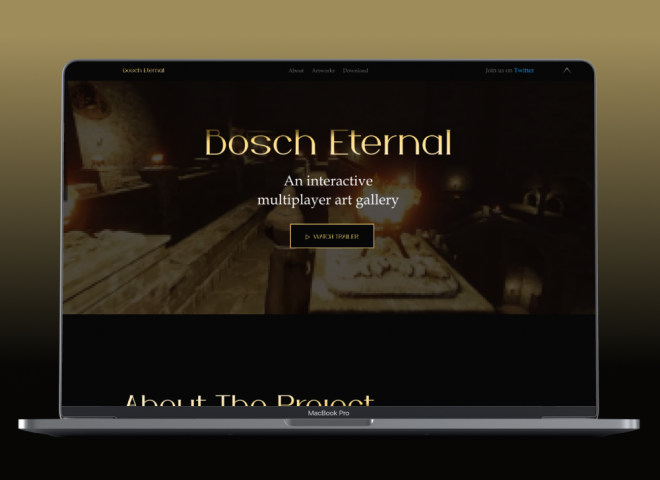 bosch eternal — дизайн сайта игры