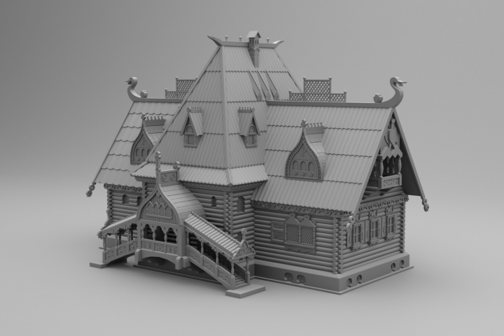 Дом в русской стилистике