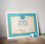 Сертификат об окончании курса обучения