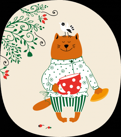 Персонаж для бренда "Чай с Пирогами"