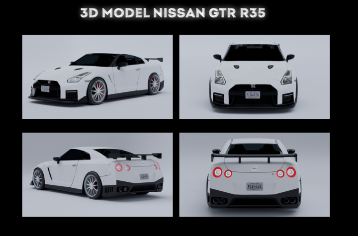 3D Model Nissan GTR R35 2017
