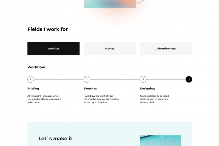 Дизайн сайта для 3-d специалиста
