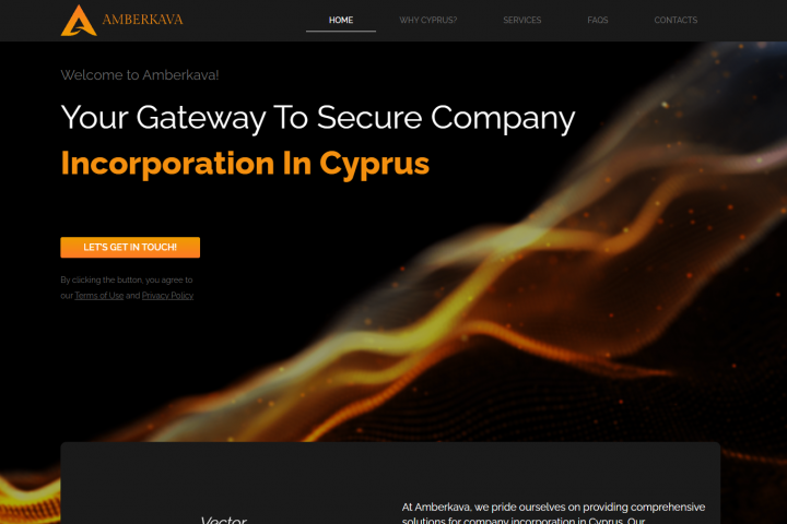 Многостраничный сайт на wordpress "Amberkava"