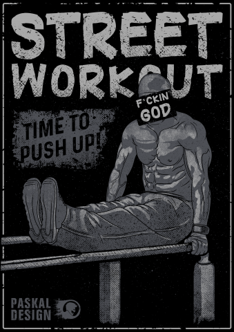 Атлет на брусьях