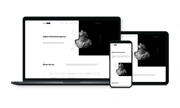 Корпоративный сайт диджитал-агентства