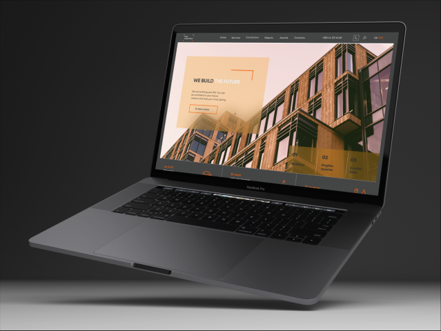 Корпоративный сайт для строительной компании Novo-construct