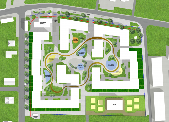 Генплан Жилого Комплекса. Москва