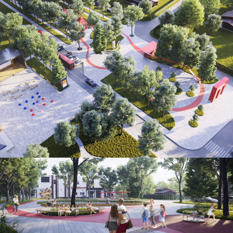 Благоустройство Сквера