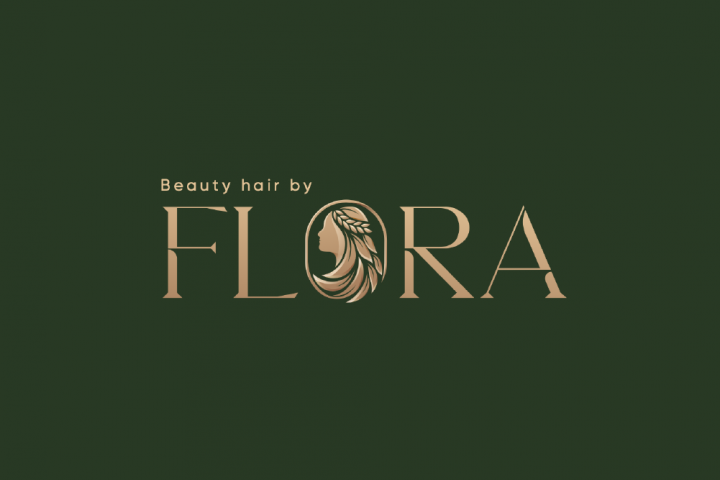 Логотип для "beauty hair bu Flora"