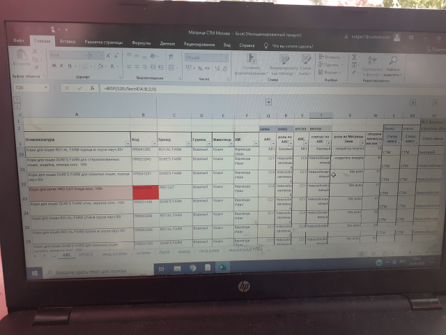 Анализ продаж и ассортиментной матрицы