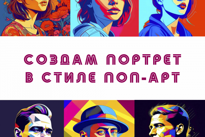 портреты в стиле поп-арт