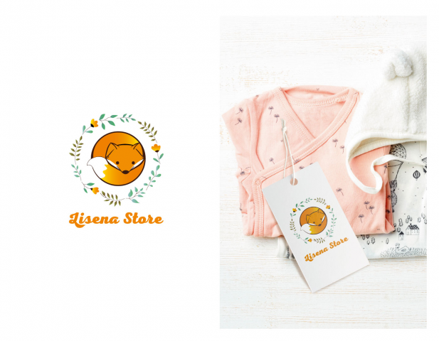 Логотип для детской одежды для новорожденных