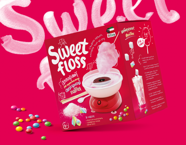 Упаковка для аппарата для приготовления ваты