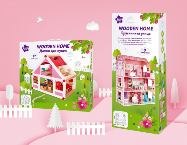 Упаковка для кукольных домиков