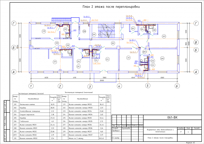 Перепланировка помещений нежилого здания - гостиницы