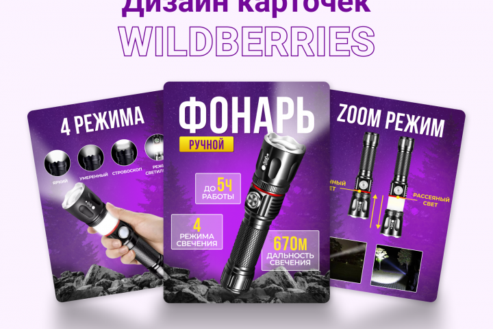 Инфографика для фонаря