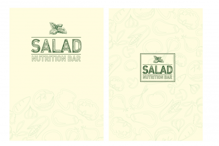 Логотип для кафе Salad