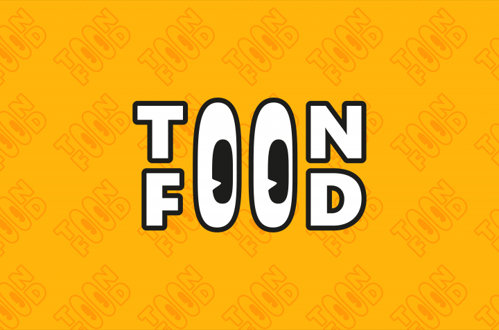ЛОГОТИП ЕДЫ ДЛЯ ФАСТ-ФУД РЕСТОРАНА АМЕРИКАНСКОЙ КУХНИ «TOON FOO