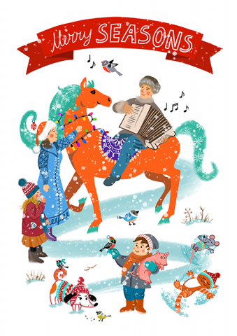 Открытка для Seasons project