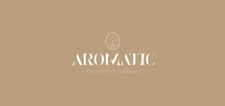 логотип для бренда свечей AROMATIC