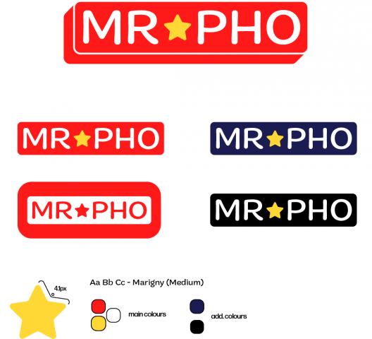 айдентика логотипа Азиатского Ресторана