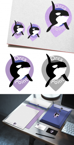 логотип для поставщика IT оборудования Orca Point