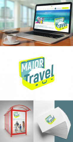 логотип для туристической компании Major Travel