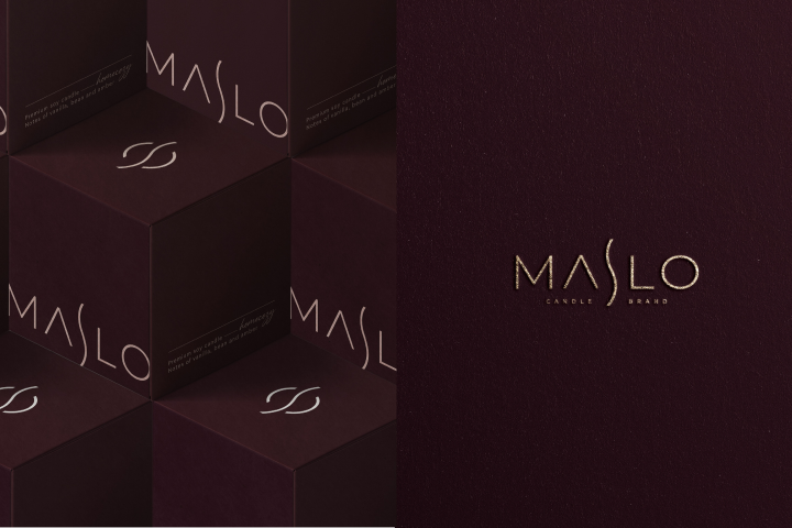 Логотип для бренда свечей "Maslo"