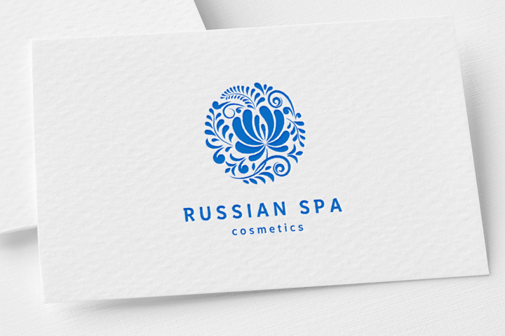 Логотип для косметического бренда "Russian Spa"