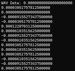 Конвертация аудио в массив