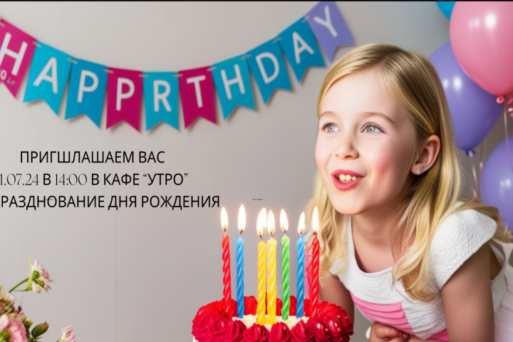 Приглашение на детский праздник