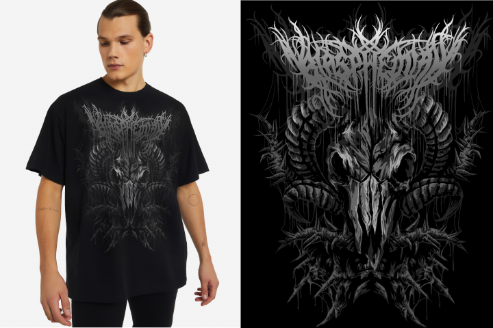 Дизайн авторского принта для футболки