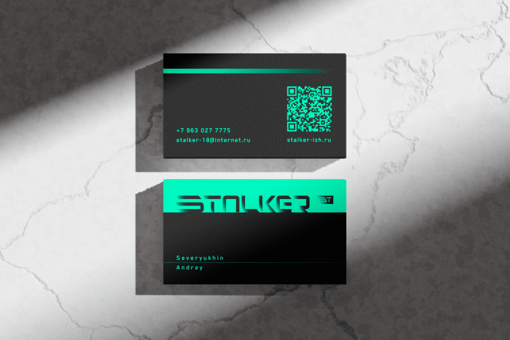Дизайн визитки  для фирмы "STALKER"