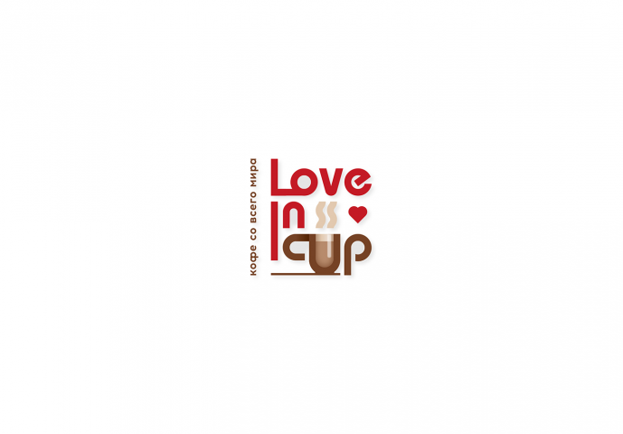 Логотип кофейни Love in cup