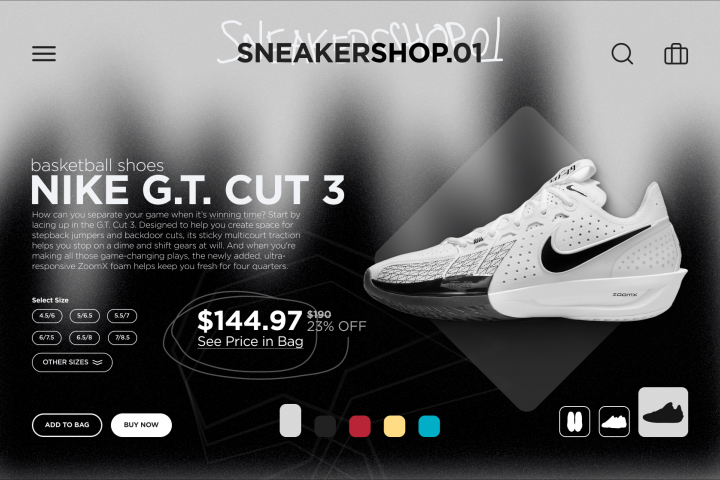 Design prototype sneaker store