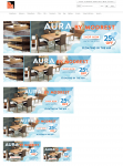 Web home page 6 picturefill banners AURA Collection