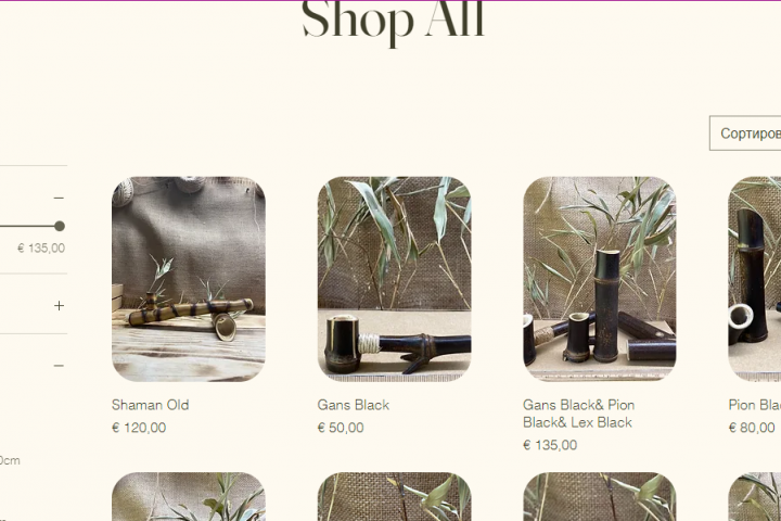 Разработка интернет магазина. Брендинг. 50+ товаров в каталоге