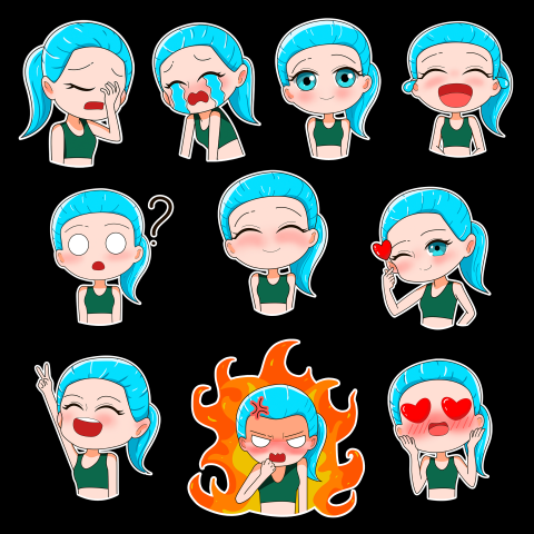 Набор стикеров